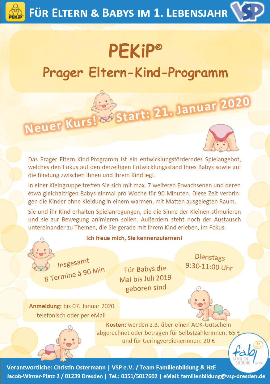 PEKiP® - Prager Eltern-Kind-Programm in Dresden